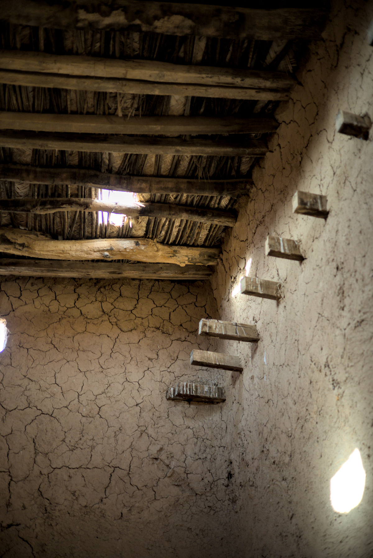 The inside of an old building