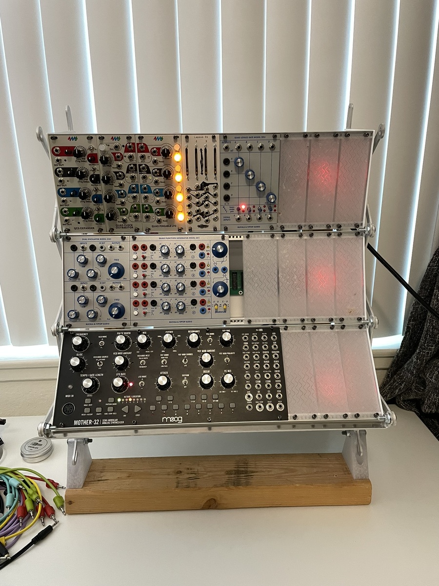 Half-size rack powered on